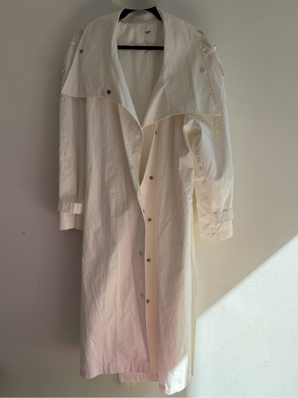 Frankie Shop White Jacket with Black Trim